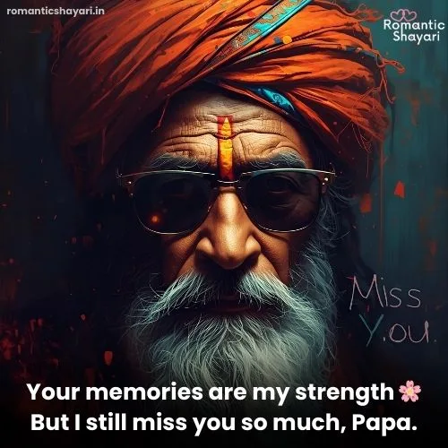 Miss U Papa Shayari
