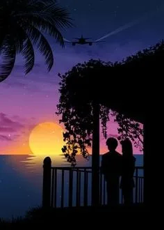 romantic couple pics at night