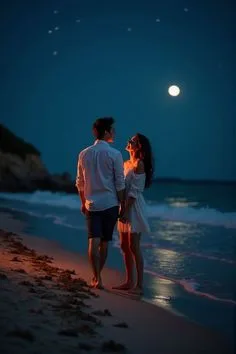 romantic couple pics at night