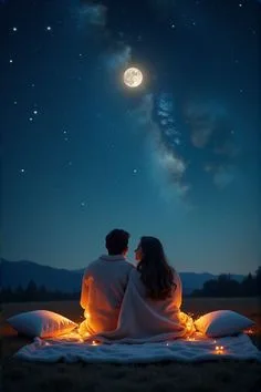 romantic couple pics at night