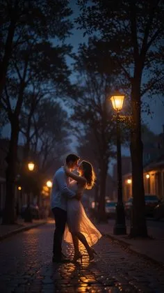 romantic couple pics at night