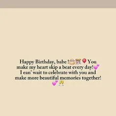 birthday wishes for love