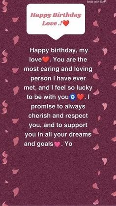 birthday wishes for love