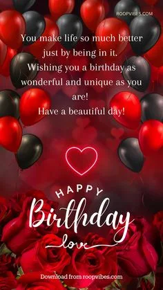 birthday wishes for love