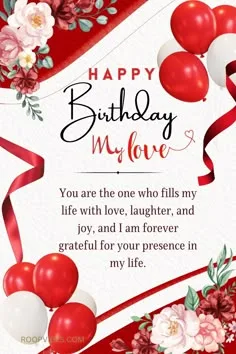 birthday wishes for love