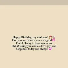 birthday wishes for love