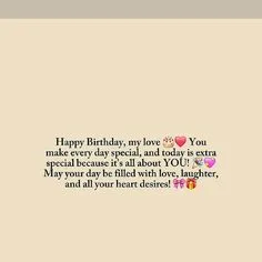 birthday wishes for love