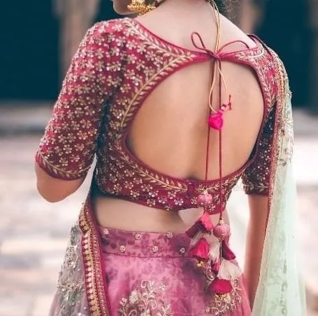 back neck latest blouse designs