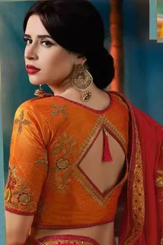 back neck latest blouse designs