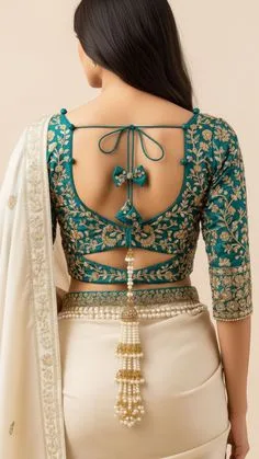 back neck latest blouse designs