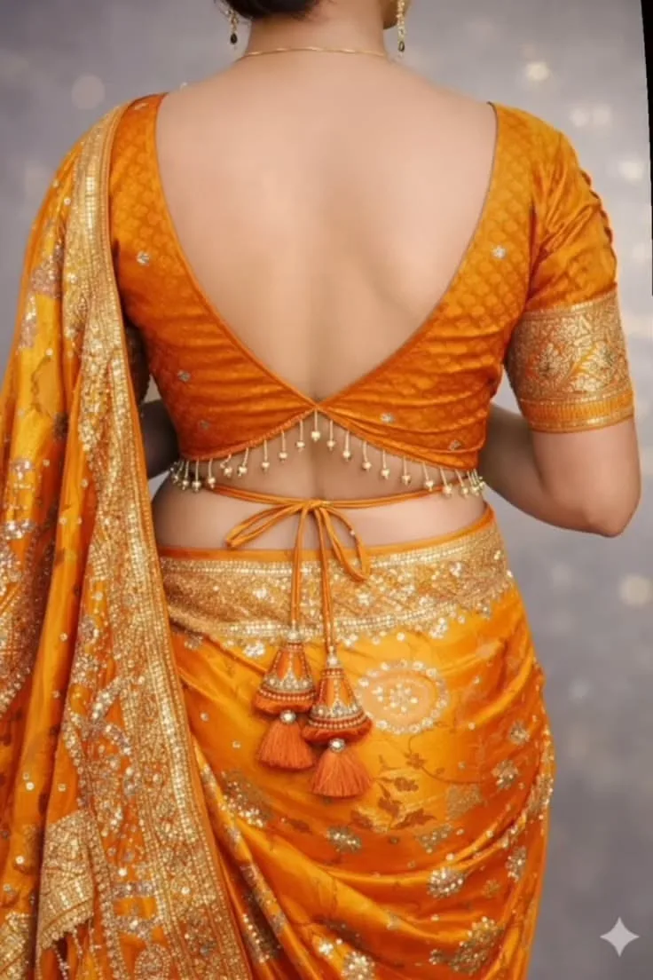 back neck latest blouse designs