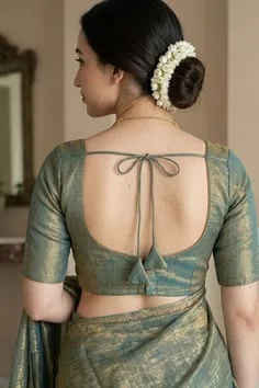 back neck latest blouse designs