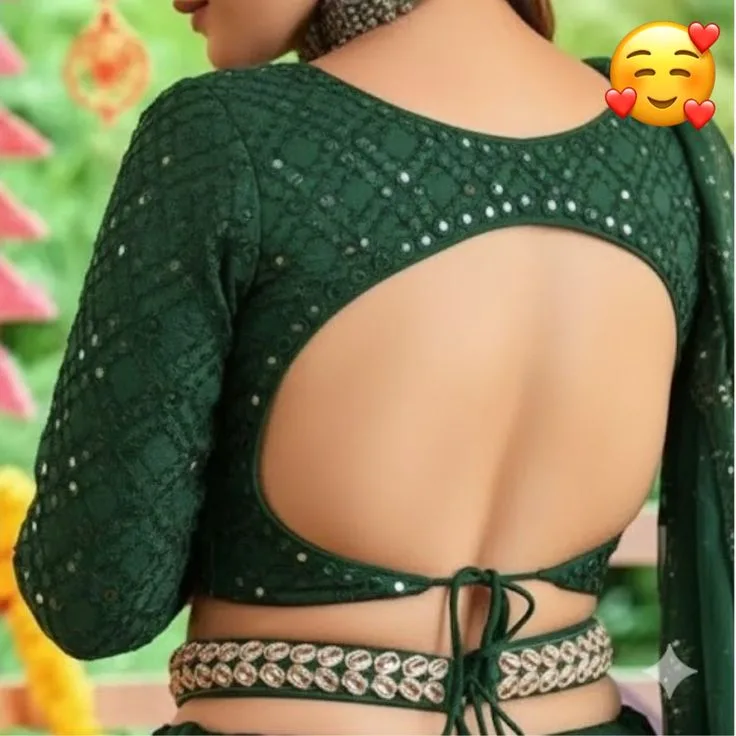 back neck latest blouse designs