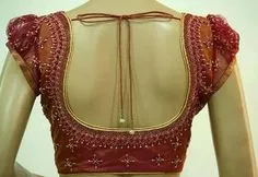 back neck latest blouse designs