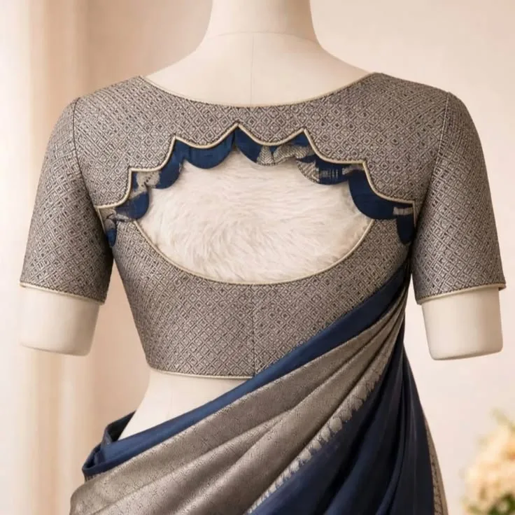 back neck latest blouse designs