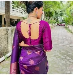 back neck latest blouse designs
