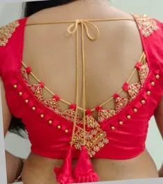 back neck latest blouse designs