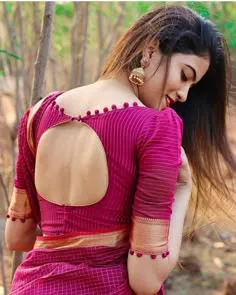 back neck latest blouse designs