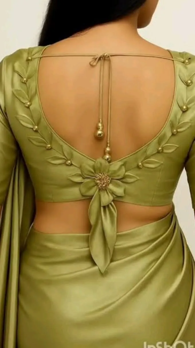 back neck latest blouse designs