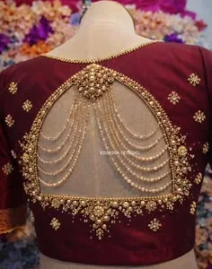 back neck latest blouse designs