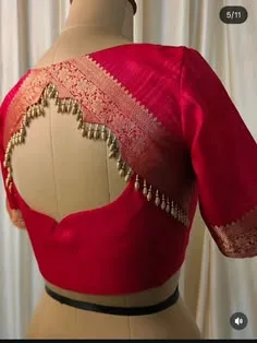 back neck latest blouse designs