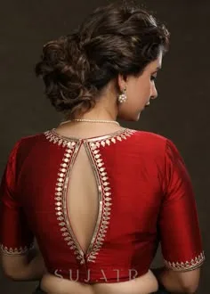 back neck latest blouse designs