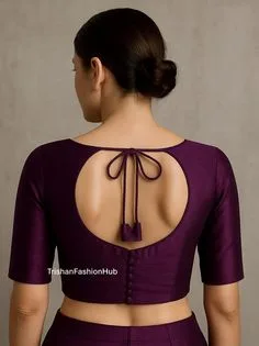 back neck latest blouse designs