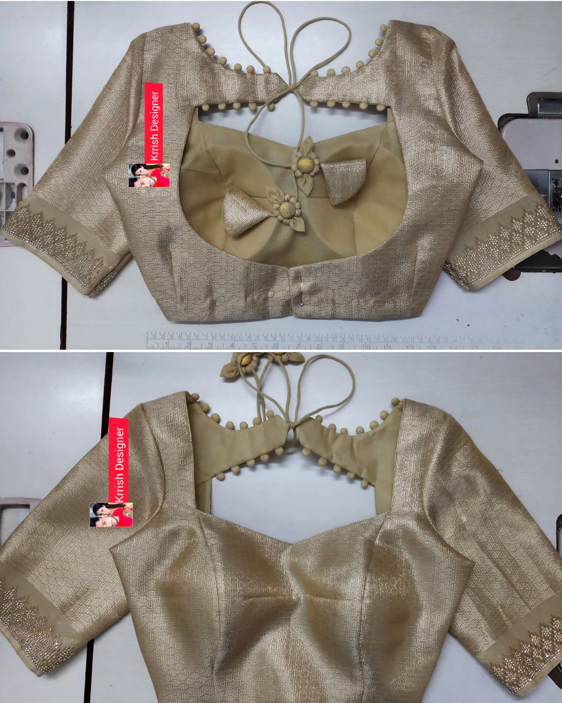 silk saree simple blouse designs