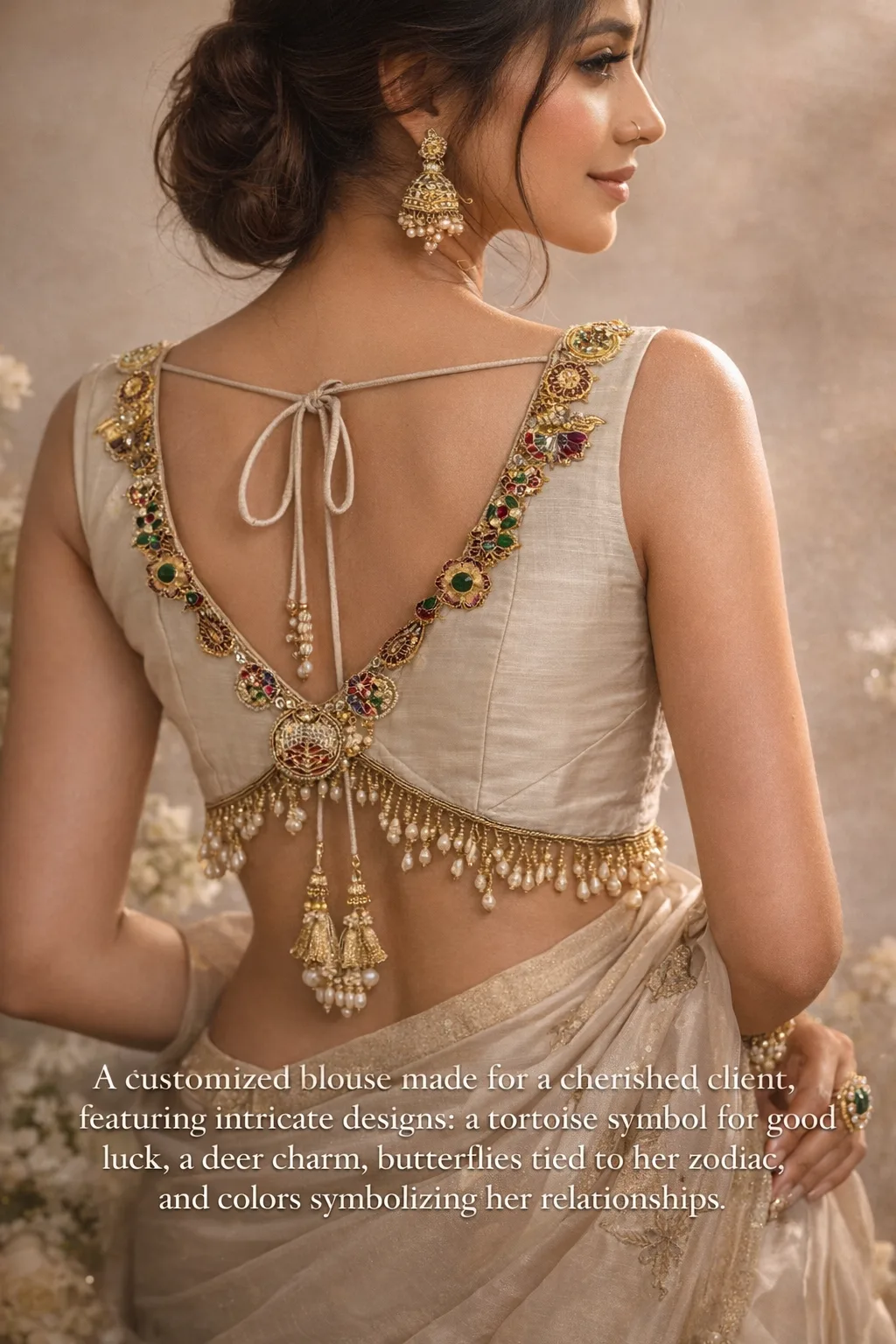 silk saree simple blouse designs