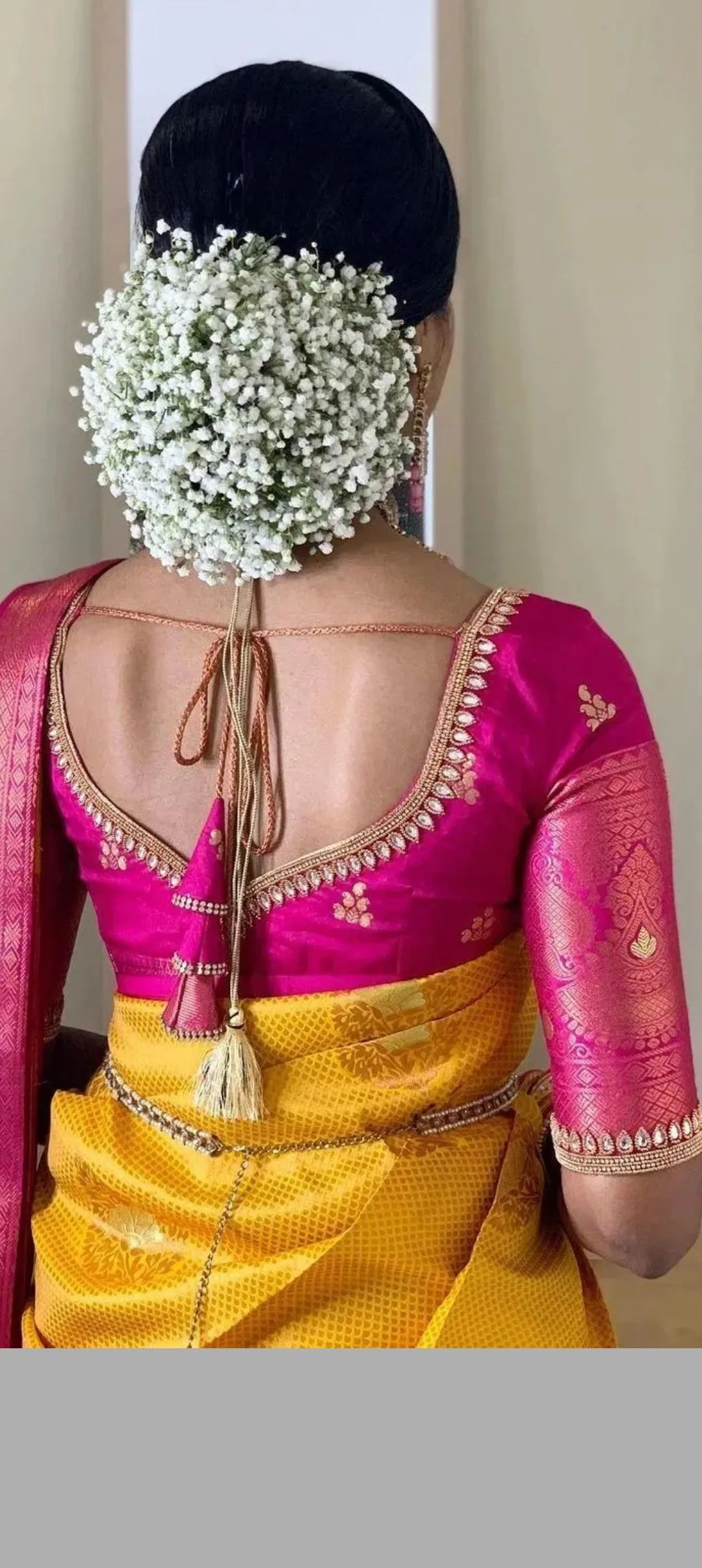 silk saree simple blouse designs