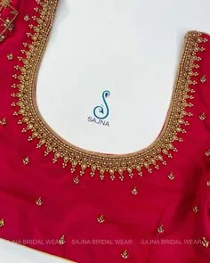simple aari work blouse designs