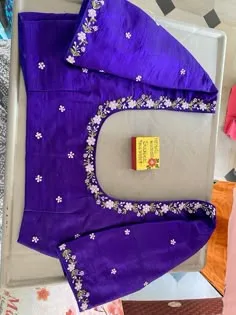 simple aari work blouse designs