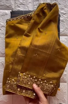 simple aari work blouse designs