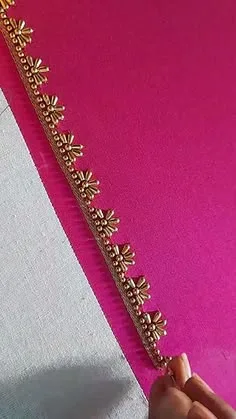 simple aari work blouse designs