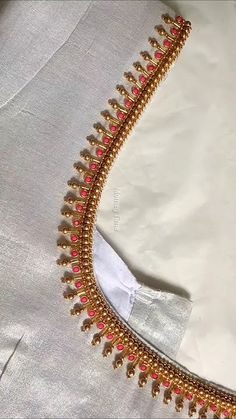 simple aari work blouse designs
