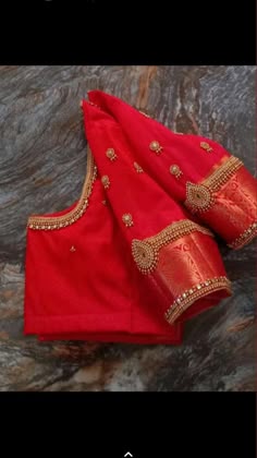 simple aari work blouse designs
