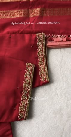 simple aari work blouse designs