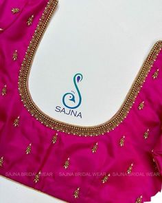 simple aari work blouse designs
