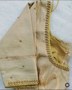 simple aari work blouse designs