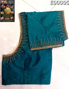 simple aari work blouse designs