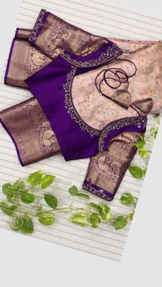 simple aari work blouse designs