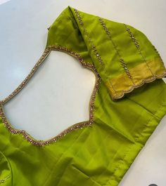 simple aari work blouse designs