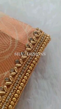 simple aari work blouse designs