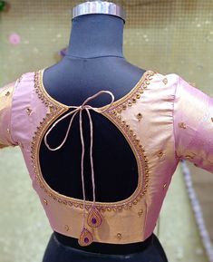 simple aari work blouse designs