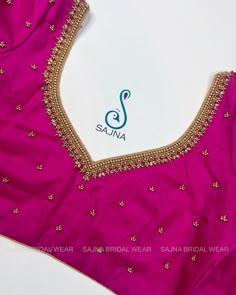 simple aari work blouse designs