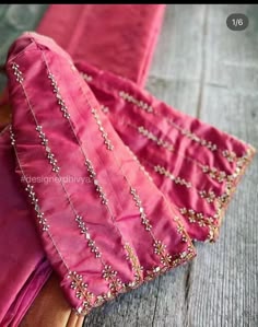 simple aari work blouse designs