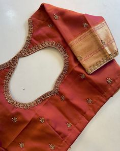 simple aari work blouse designs