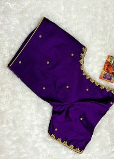 simple aari work blouse designs