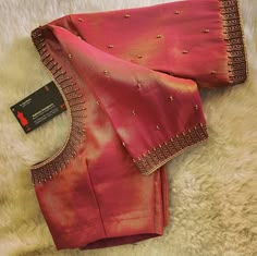 simple aari work blouse designs