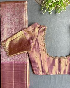 simple aari work blouse designs